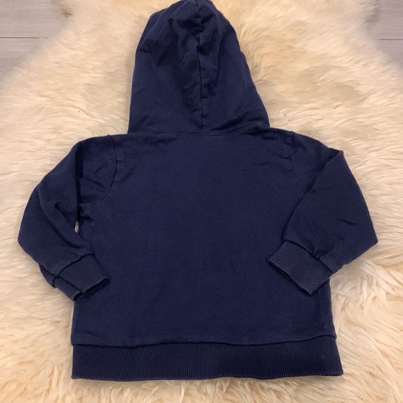 Carter’s Monster Theme Long-Sleeve Navy Sweatshirt with Teeth Hood in 18M - Picture 4 of 4